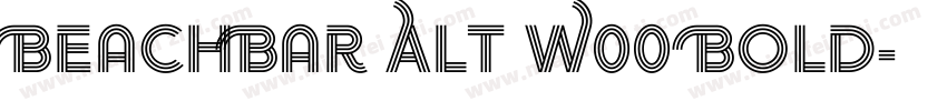 BeachBar Alt W00 Bold字体转换